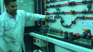 MCET212 - Flow measurement by Venturi on GUNT