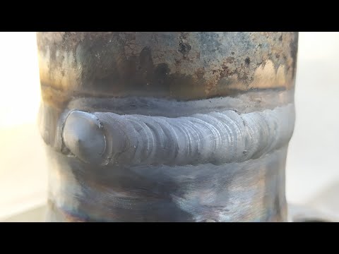 сварка на весу в аргоне ,горизонтальный стык!!корень и облицовка все нюансы