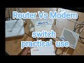 Router Modem Switch, diffrence between all of them use of Router how to work, Switch #BSNL Network