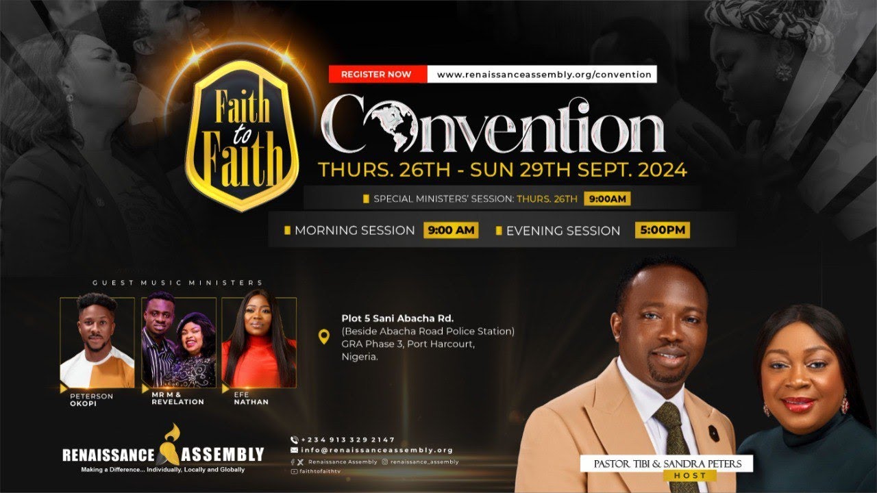 Faith to Faith Convention Live Stream with Pastor Tibi Peters Day 4 ...