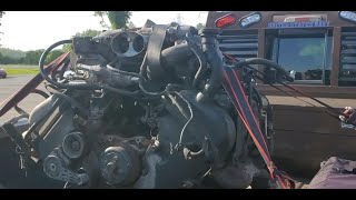 5.4L 4V Junkyard Motor removal out of a Lincoln Navigator. continued: