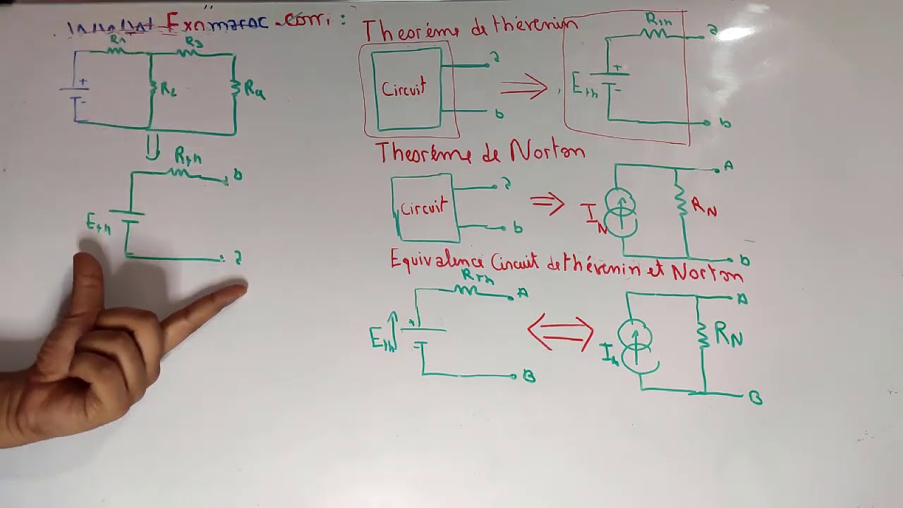 Ep 11/ Électrocinétique theoreme de thevenin et theoreme de norton Partie 11 YouTube