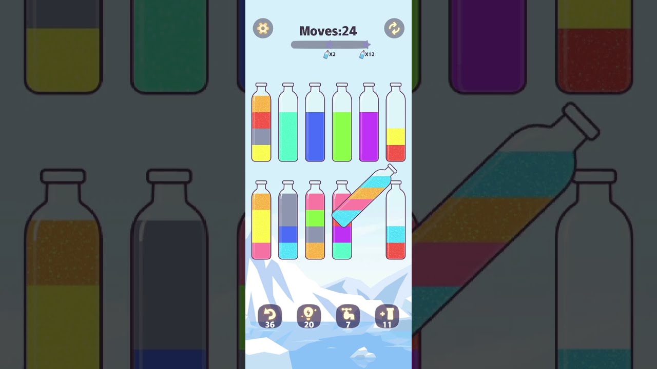 SortPuz 3D levels 71, 72, 73