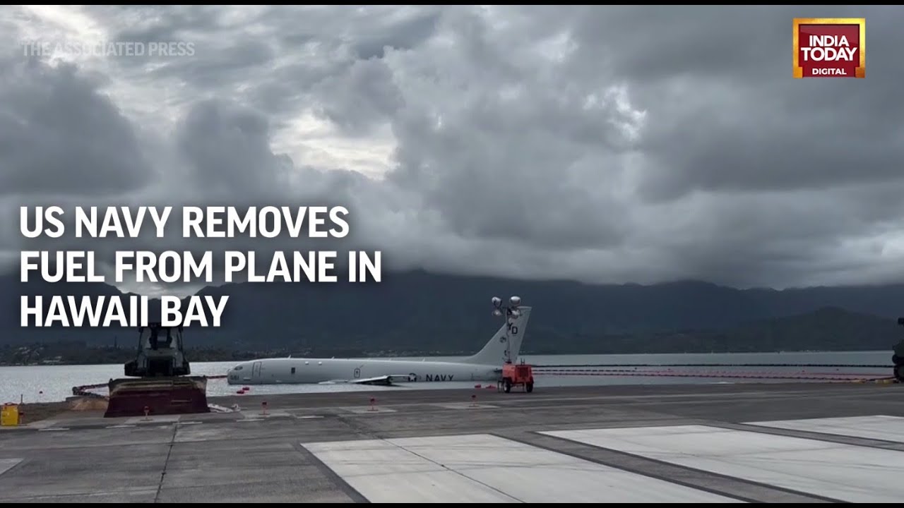 US Navy Removes Almost 2000 Gallons Of Fuel From Plane Stranded In ...