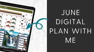 June 2024 Digital Plan With Me Goodnotes 6 iPad Planning, Monthly Plans, Tutorial