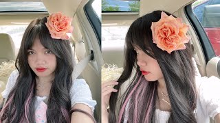 how to wear fresh flowers in hair |Bangkok blossom| ดอกไม้ติดผม | ดอกไม้สดติดผม| ทำผมแบบบางกอกคณิกา
