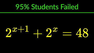 Germany | A Nice Exponential Algebra Problem | Math Olympiad