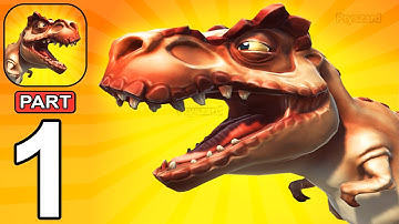 Dino.io 3D - Gameplay Walkthrough Part 1 Tutorial Dino War Army Commander Merge Game (iOS, Android)
