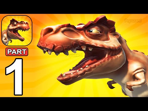 Dino.io 3D - Gameplay Walkthrough Part 1 Tutorial Dino War Army Commander Merge Game (iOS, Android)