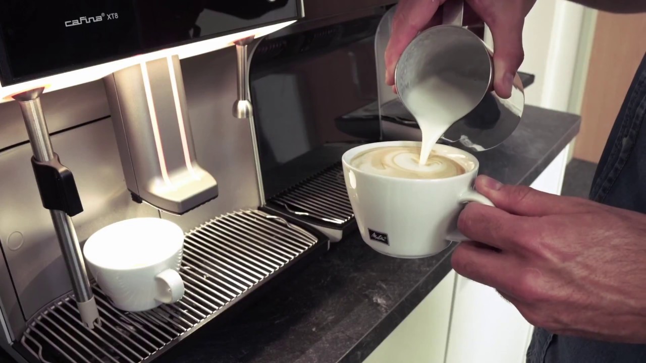 Melitta Cafina XT8 - Barista Milk Foam / Steam Control Plus - YouTube