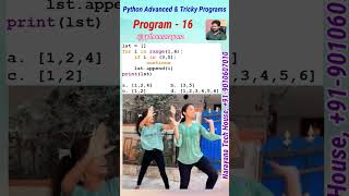 Python Advanced & Tricky Program -16
