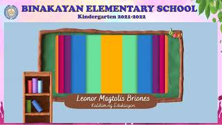 Binakayan Elementary School Kindergarten Moving Up SY 2021-2022