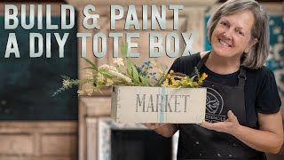 DIY Centerpiece Box | Assemble and Paint with Stencils | Paint Easy Stripes