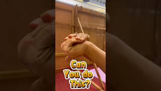 This is called hand yoga 🫣     Can you do it ? 😄                   #yoga #hand #trick