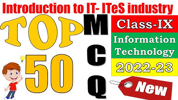 Introduction to IT and ITeS industry Class 9 MCQ with answers
