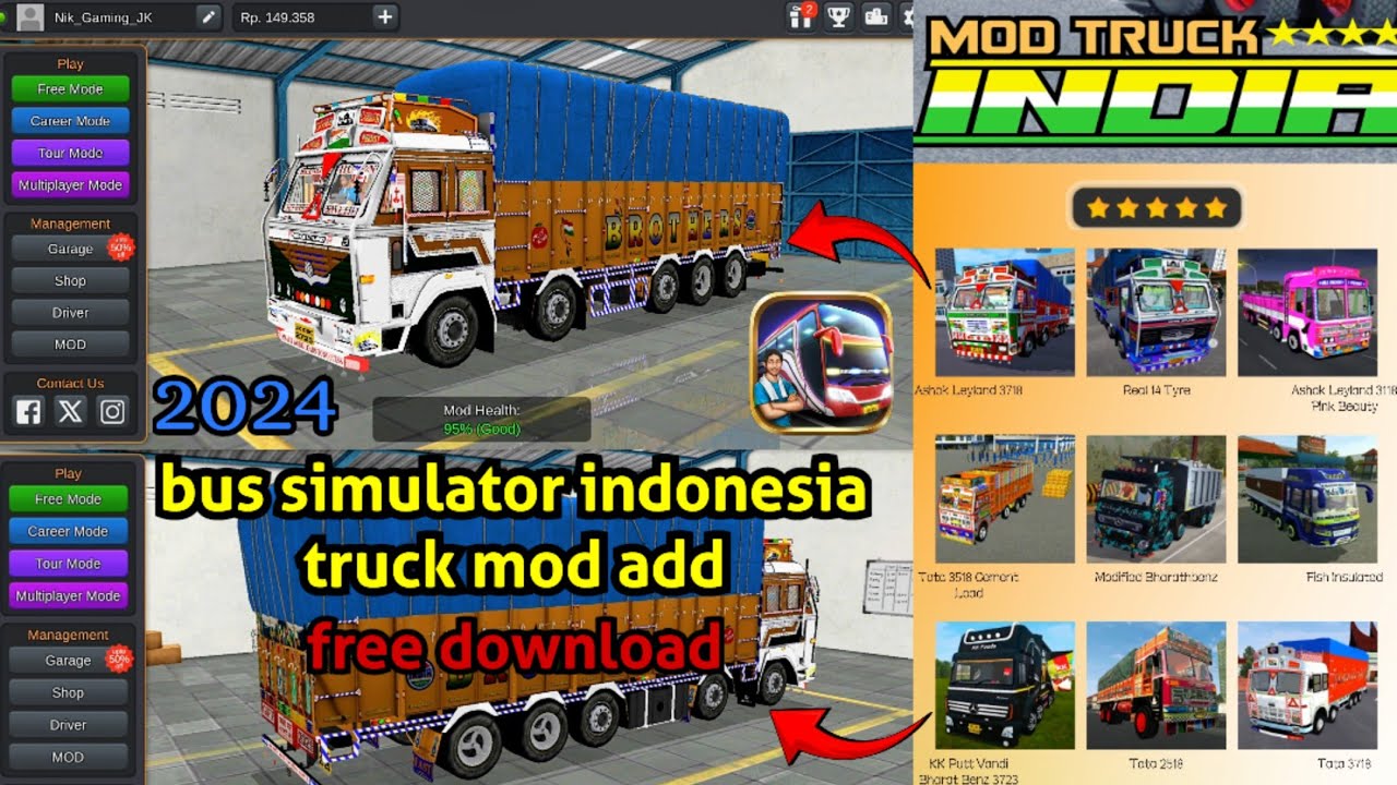Bus Simulator Indonesia Me Truck Kaise le 2024 Bus Simulator