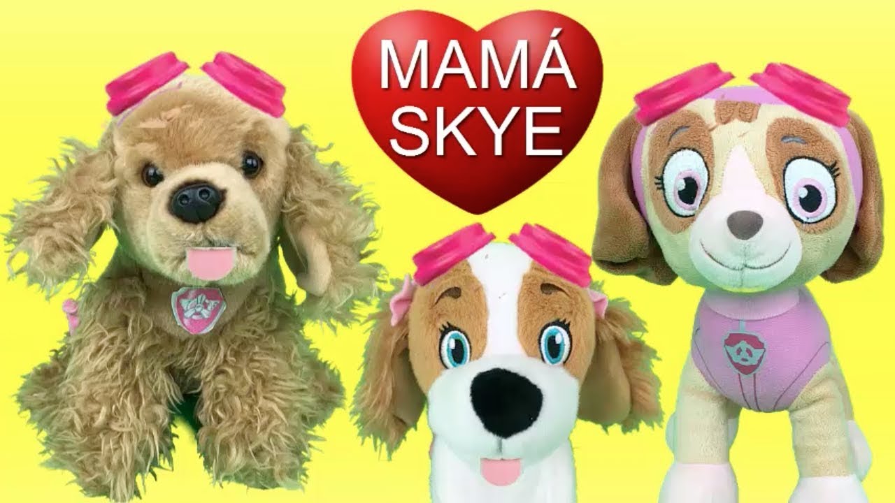 Patrulla canina español y nuevos paw patrol cachorros bebes y la mama de skye