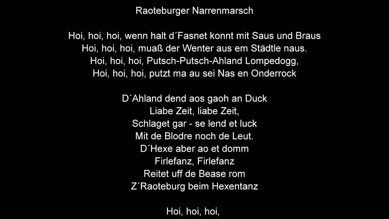 Rottenburger Narrenmarsch