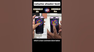 iPhone 17 Air vs iPhone 17 Pro 🔥 Volume Shader BM Test | Real Sound Comparison