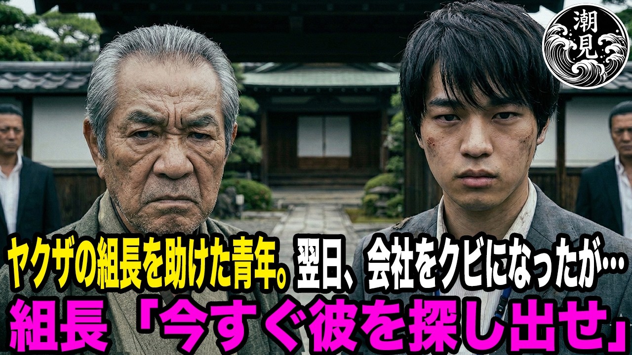 ヤクザの組長を助けた青年。翌日、会社をクビになったことを知った組長「今すぐ彼を探し出せ」【感動する話】