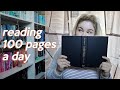 I tried to read 100 pages of a book every day for a month, here's how it went!