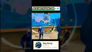 ACE WITH VSK-94💀🥶 #shorts #dsgarmy #freefire
