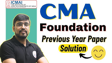 CMA Foundation Accounts June 2023 Paper Solution
