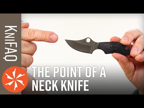KnifeCenter FAQ : What Is A Neck Knife? + 1095 vs CPM-3V and David is Still Moving