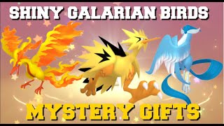 Event Shiny Galarian Articuno, Moltres and Zapdos for Pokemon Scarlet and  Violet