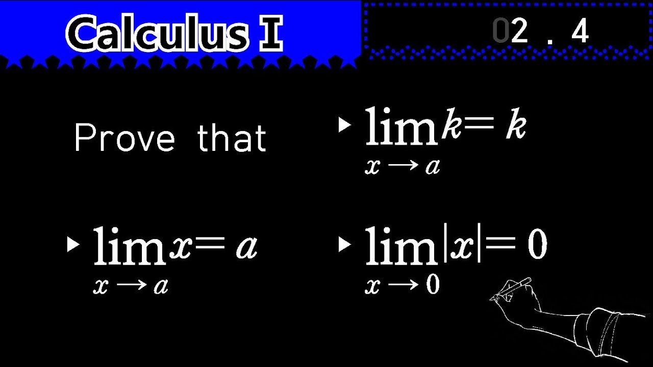 엡실론델타 극한증명 (간단한 문제) 상수 k, x, |x| 의 극한 (Cal0204 극한 DEFINITION OF A LIMIT ...