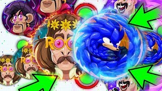 Agar.io HUB// DOUBLE CANNONS AND DOUBLING PEOPLE// NEW VANISH PUSH SPLIT