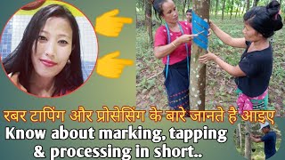 Rubber marking and tapping learning