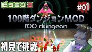 【ピクミン2 100階ダンジョン(表) #01】全100フロアの夢のようなMOD！限られたピクミンでお宝全回収を目指せ【EquuStream V#262】