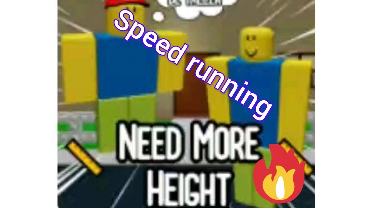 Need more height speed run😱