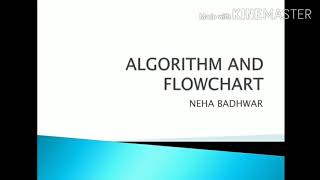 Class 8 - Explanation of  Algorithm and flowchart.