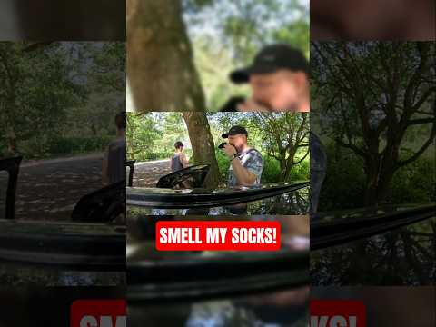 My son didnt want to smell my socks 😂 #socks #nature #prank #funny #troublevlogs