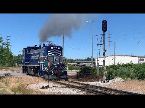 Lake State Railway 1502 w Y118 working around Saginaw Mi