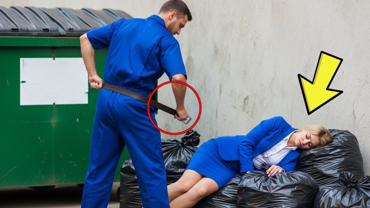 Samotny woźny znajduje nieprzytomną kobietę na śmieciach nie wiedząc, że to prezeska, zrobił to…