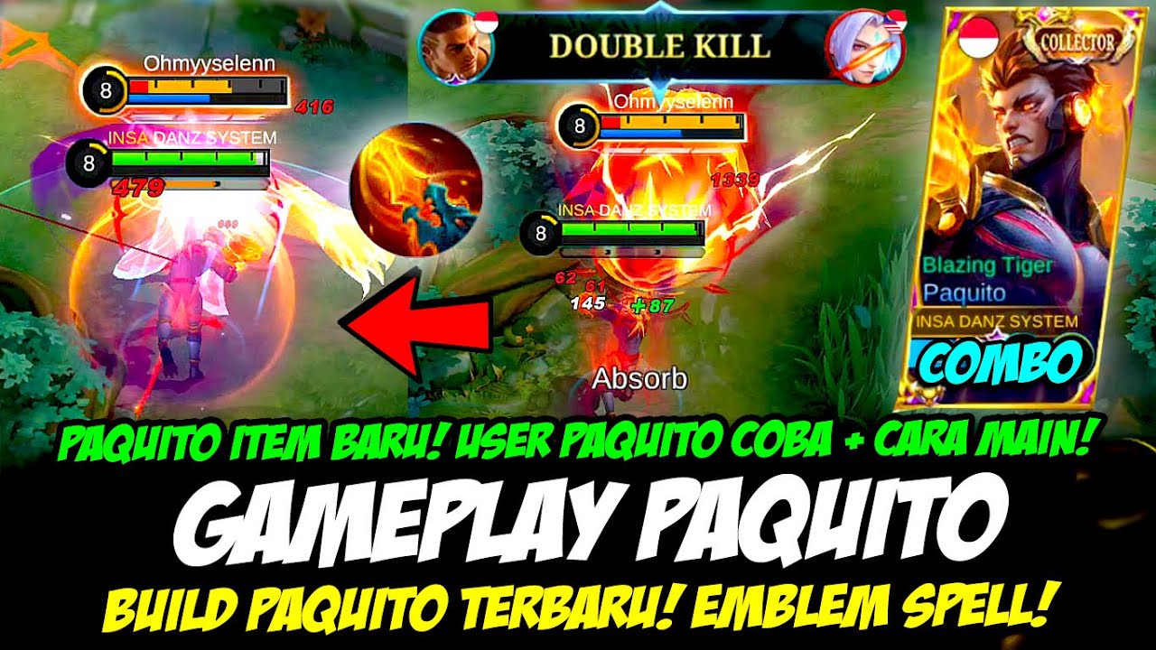 PAQUITO ITEM BARU EMBLEM PAQUITO & BUILD PAQUITO TERSAKIT 2023 TUTORIAL