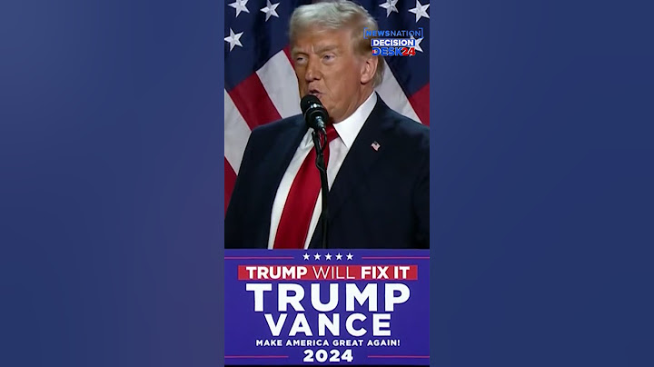 Donald Trump speaks after being projected to win presidential race
