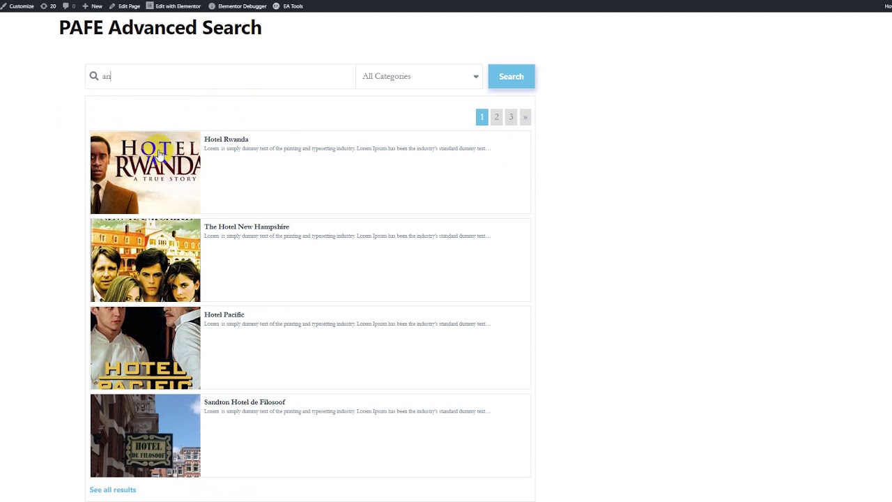 AJAX Advanced Search for Elementor Tutorial | Piotnet Addons For ...