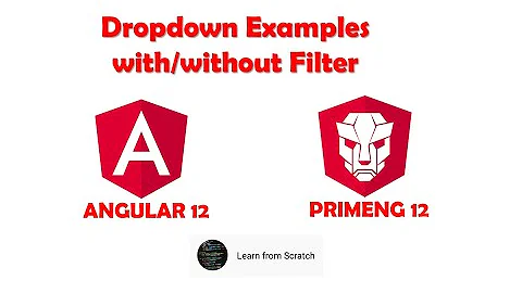 Angular Primeng Dropdown with or without filters
