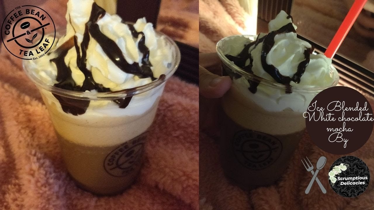 Ice blended white chocolate mocha recipe I Coffee bean and tea leaf I Easy 1 minute recipe