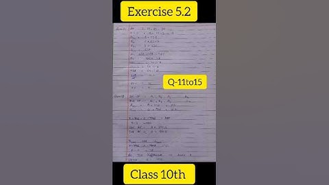 class 10th chapter 5.2 Q-11to15|class 10th chapter 5 exercise 5.2#maths #shorts #viral #ytshorts