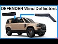 New land rover defender l663 wind deflectors  fitting guidance  product demo