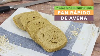 PAN RÁPIDO DE AVENA | Pan de avena en microondas | Pan individual