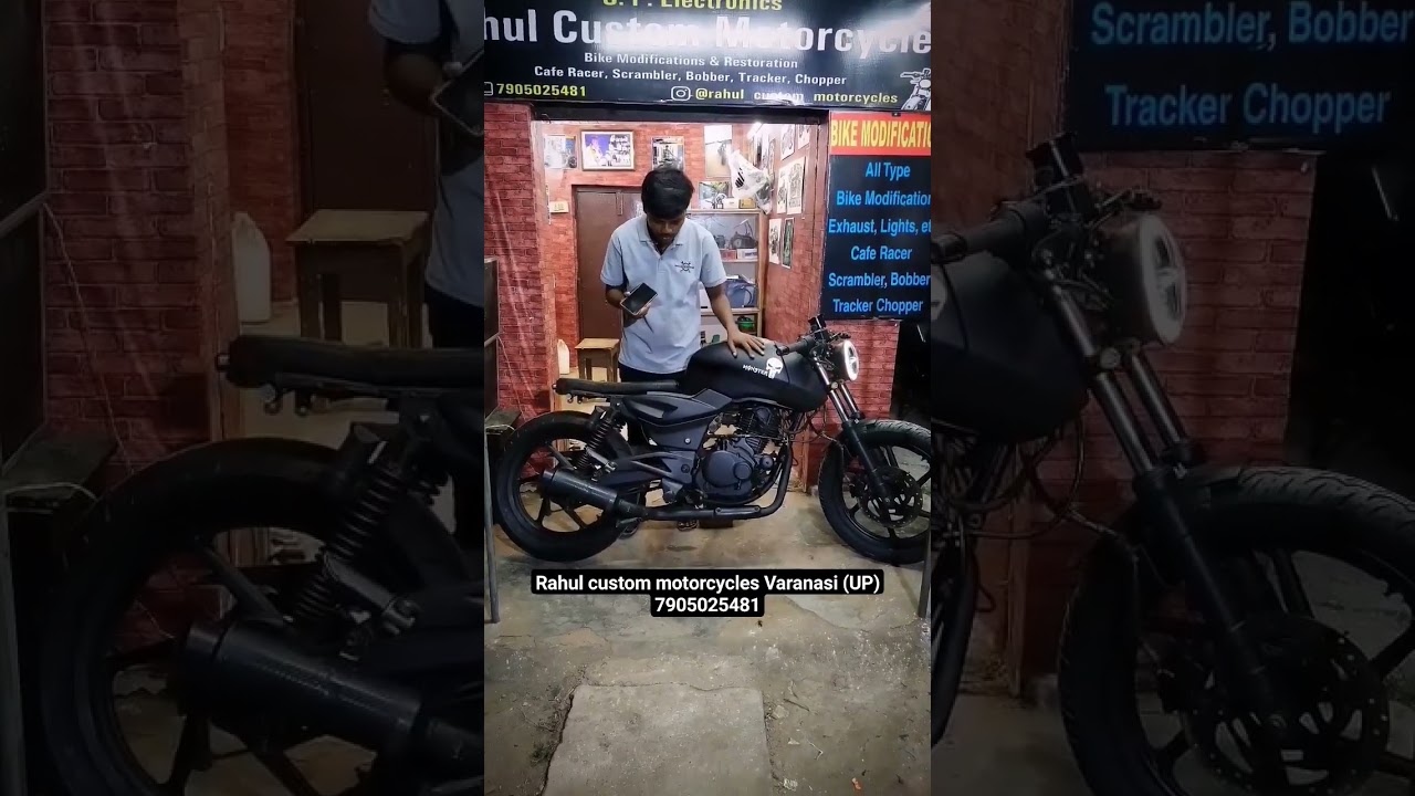 pulsar 180 modified into modern cafe racer 🔥🙏🥵🥵 