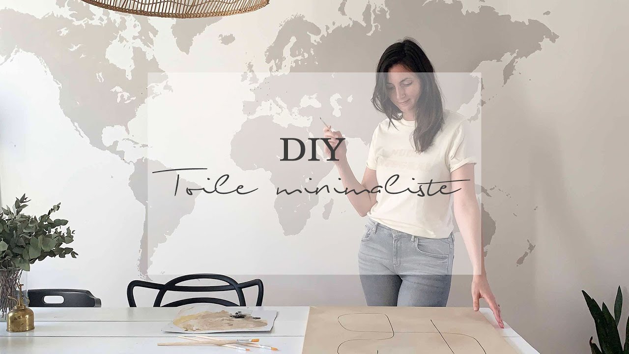 DIY toile minimaliste | Pierre Papier Ciseaux