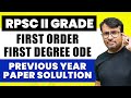 RPSC II GRADE Mathematics | First Order First Degree ODE | Previous Year Question by GP Sir