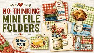 No-Thinking Mini File Folders | Easy Junk Journal Ephemera Formula + 8 Ways to Use Them